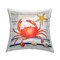 Stupell Industries Sea Life Crab Starfish Striped Outdoor Printed Pillow